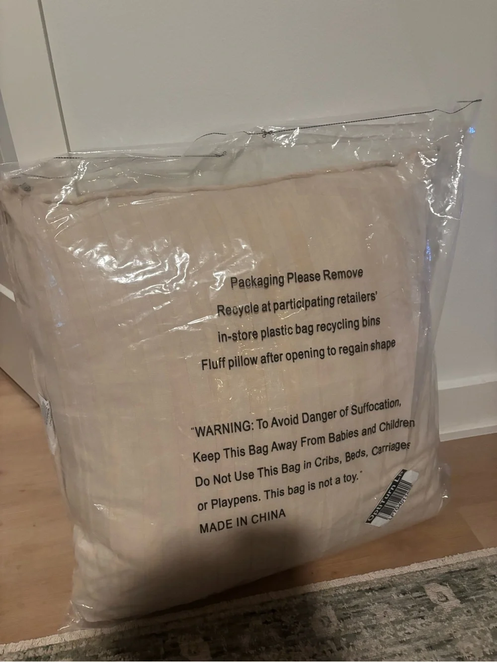 NWT Hearth & Hand Magnolia Stitch Stripe Euro Pillow 26x26